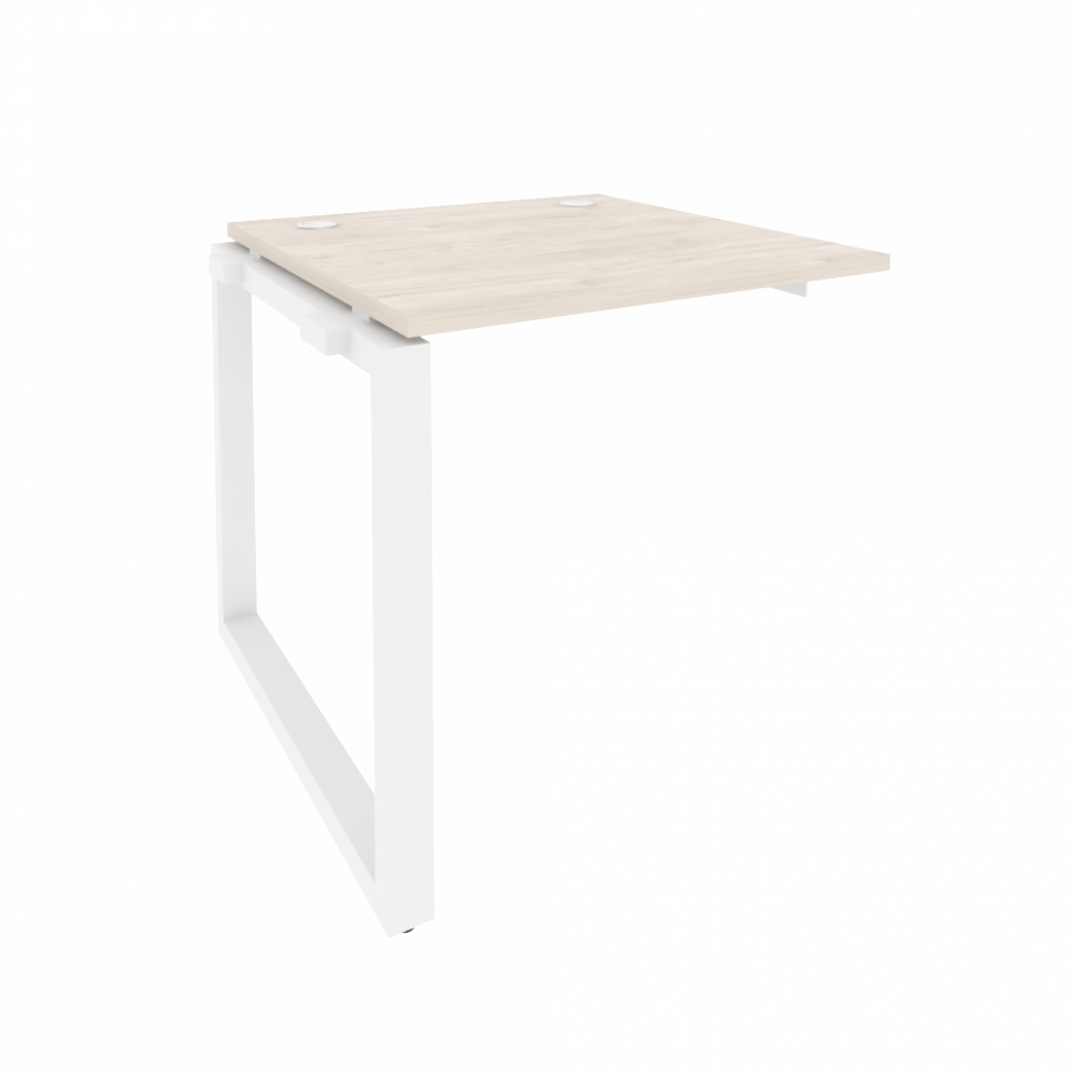 Onix Наборный элемент рабочей станции на О-образном м/к O.MO-1.NRS-0.8 Денвер Светлый/Металл Белый 7 Onix Наборный элемент рабочей станции на О-образном м/к O.MO-1.NRS-0.8 Денвер Светлый/Металл Белый 7