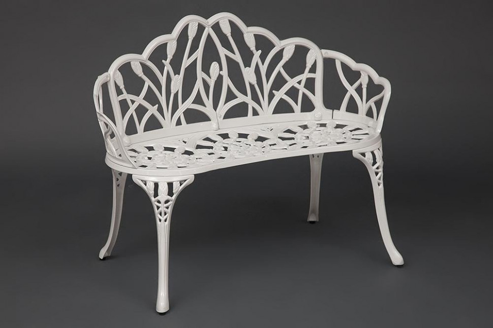 Скамья Secret De Maison Strauss (Штраус) алюминиевый сплав, 99хх56х76см, butter white