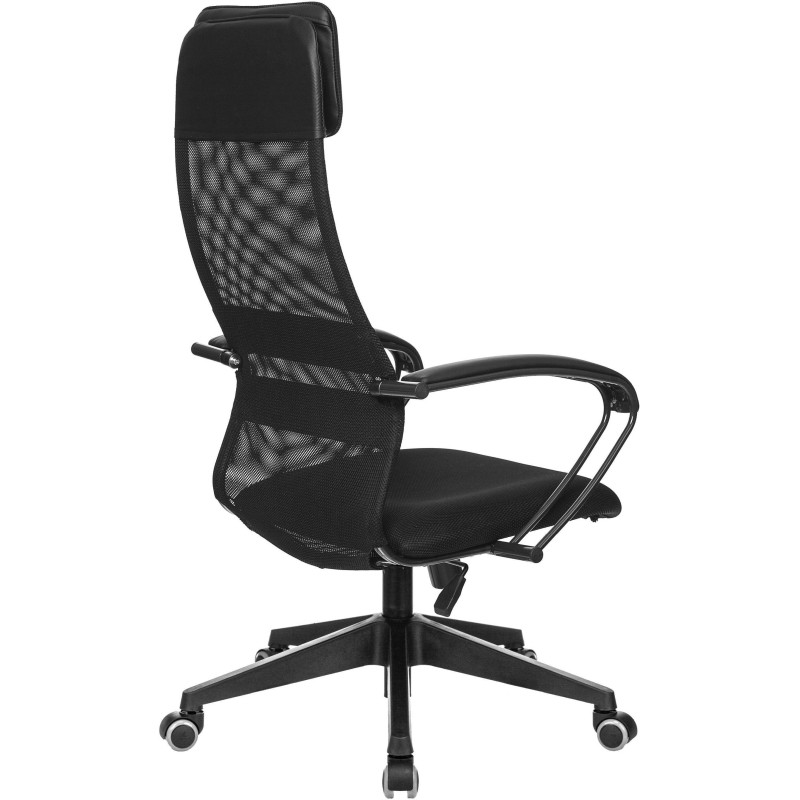 Кресло 0MX_VB_EChair-655 TTW сетка/ткань черный, пластик