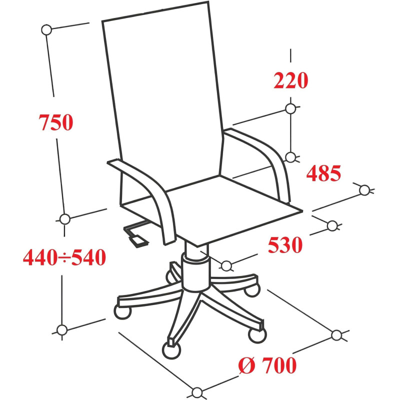 Кресло 0MX_VB_EChair-655 TTW сетка/ткань черный, пластик