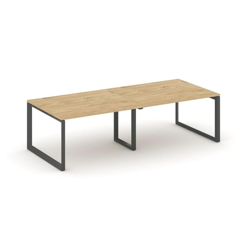 Style Project Стол переговорный SN-59O.SPRG-044.3 Тиквуд Светлый/Металл Антрацит 3160*1180*750