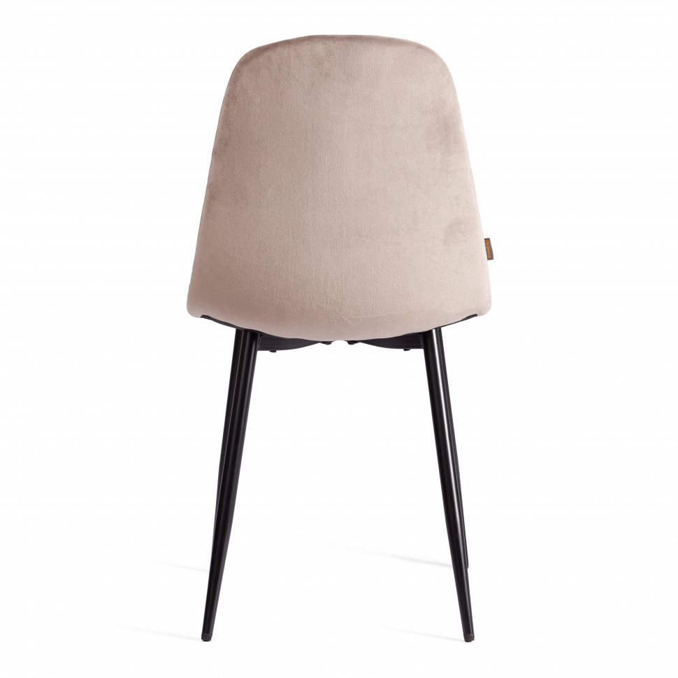Стул BREEZE (mod. JSC-58) Велюр/металл , 44 х 53 х 86 см, coffee (кофейный) HLR 9 / черный