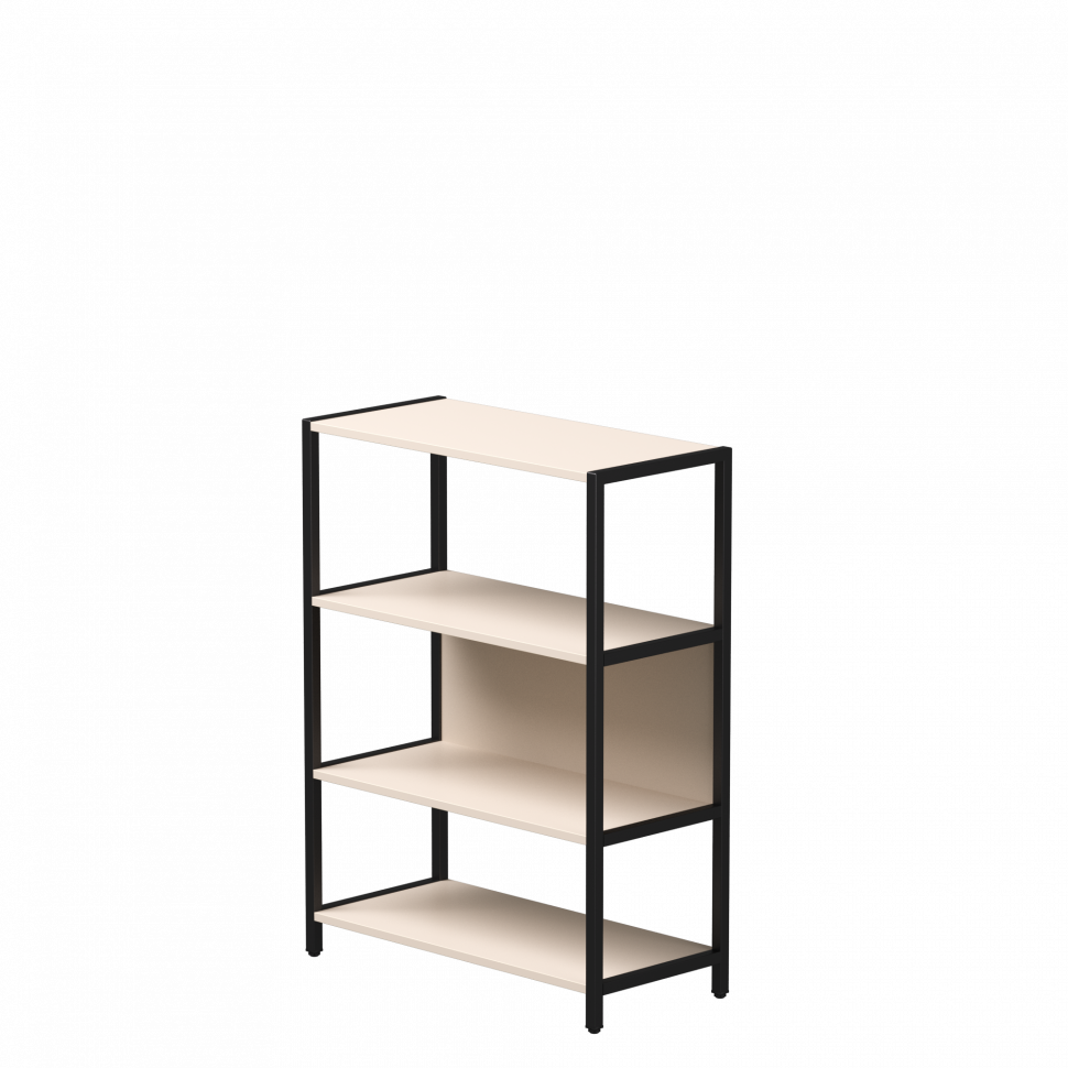 Стеллаж металлический средний Everprof EVO (ЭВО) 830х385x1120 Кашемир/Черный