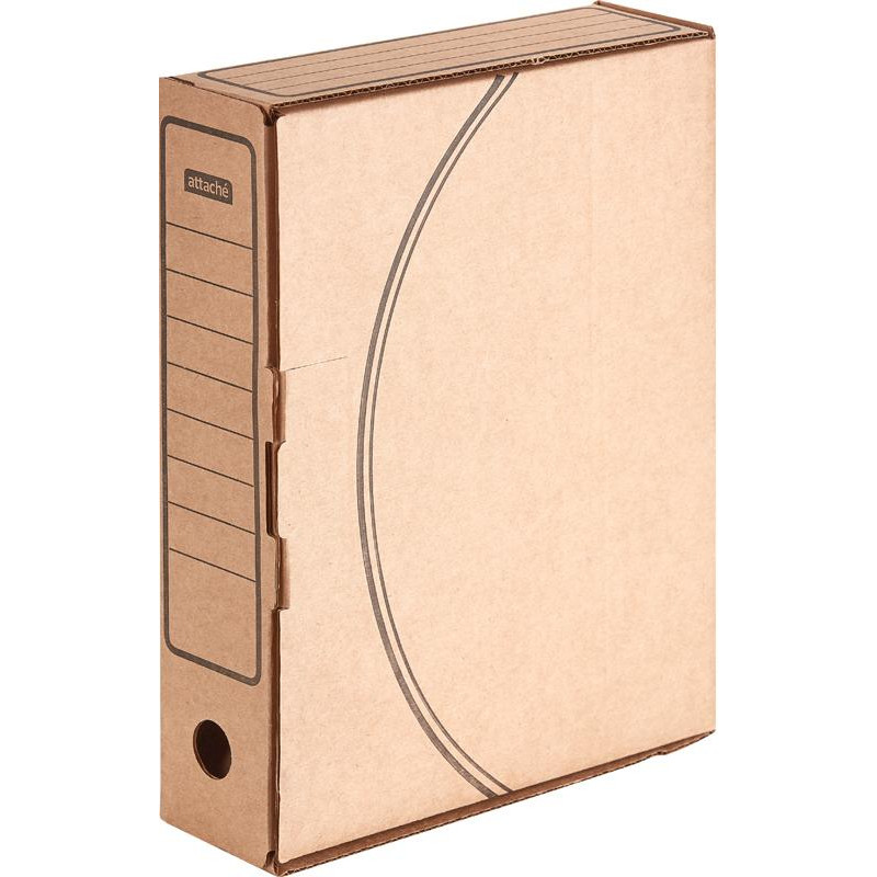Короб архивный с замком Attache Economy 75мм, 5 шт.уп. микрогофрокартон Короб архивный с замком Attache Economy 75мм, 5 шт.уп. микрогофрокартон