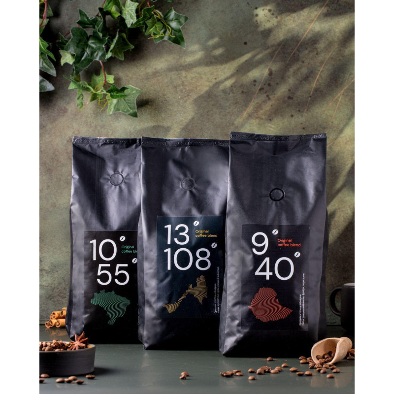 Кофе жареный в зернах 10/55 Original coffee blend, 100% Арабика, 1кг