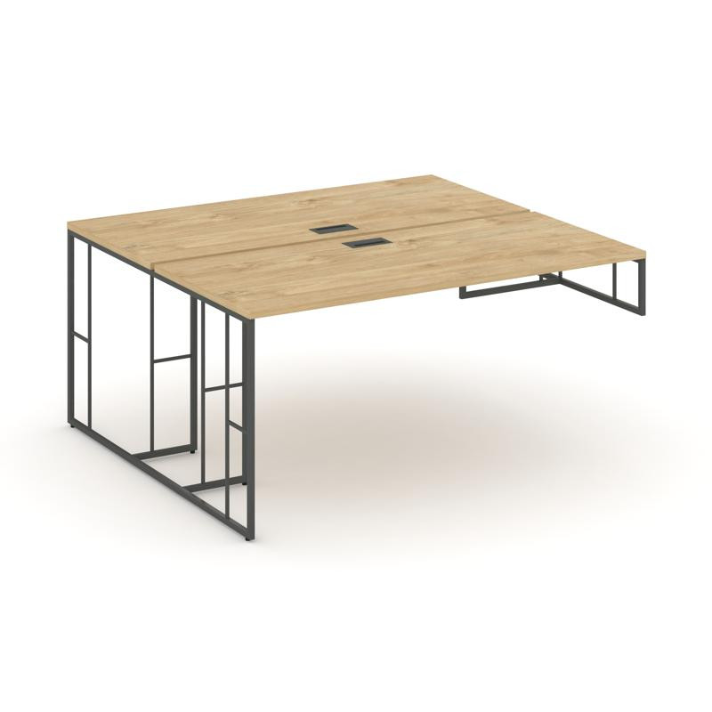 Rift Рабочая станция для опорной тумбы RF.DRSOT-015 Тиквуд Светлый/Металл Антрацит 1780*1432*750