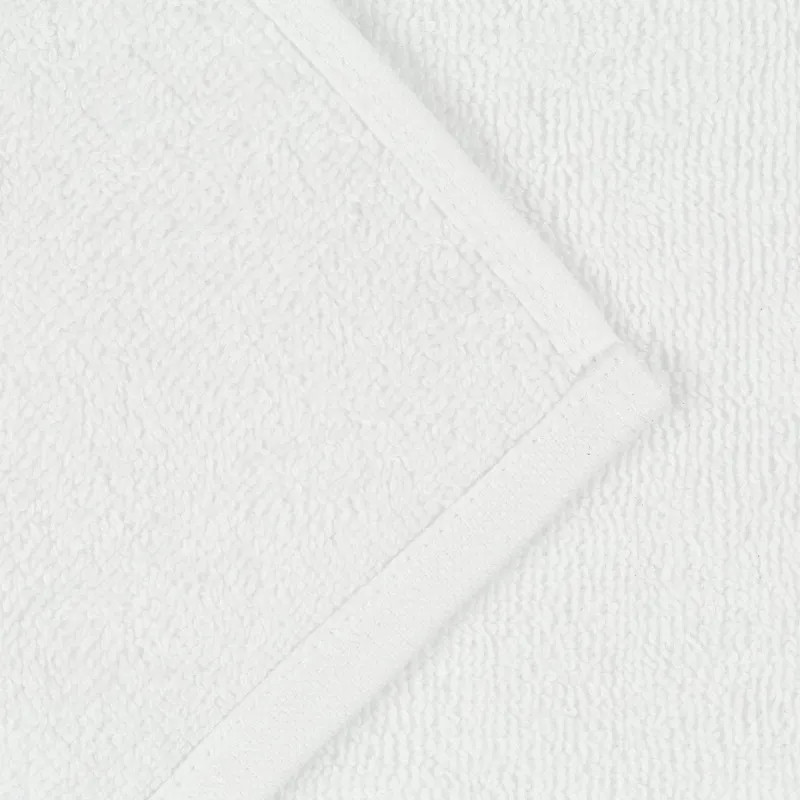 Полотенце Luscan махровое 70х130, 450 гр/м2, Oтель белый, Турция, 5 шт/уп