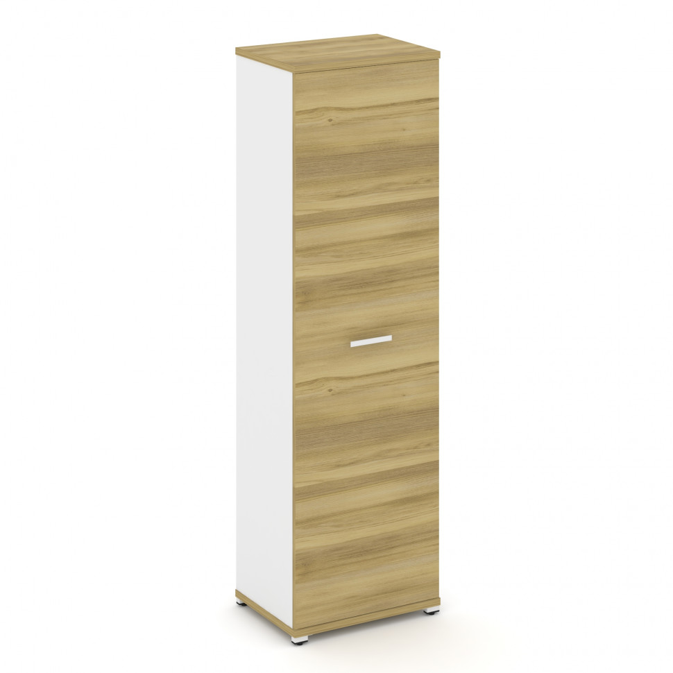 Concept Гардероб узкий CN.GB.E-001 W Дуб Винченцо/Белый Бриллиант/Металл Белый 570*420*1922