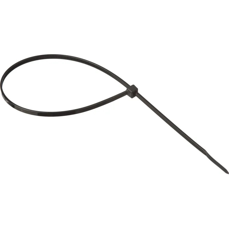 Хомут стяжка нейлоновая TOPFORT 4х300 (3,6х300 мм) чёрный 100 шт/уп