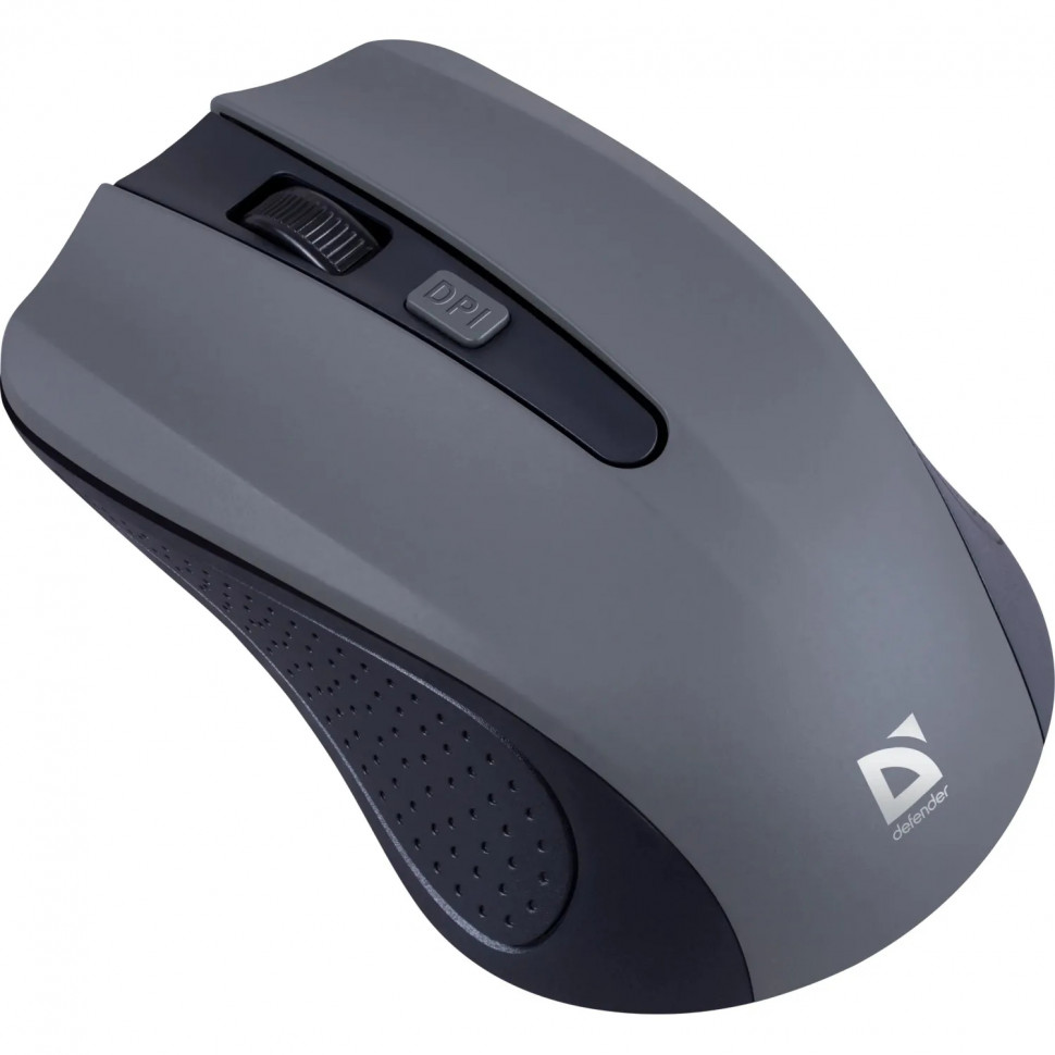 Мышь компьютерная Defender Accura MM-935 беспр.серый, 4кн,800-1600dpi 52936