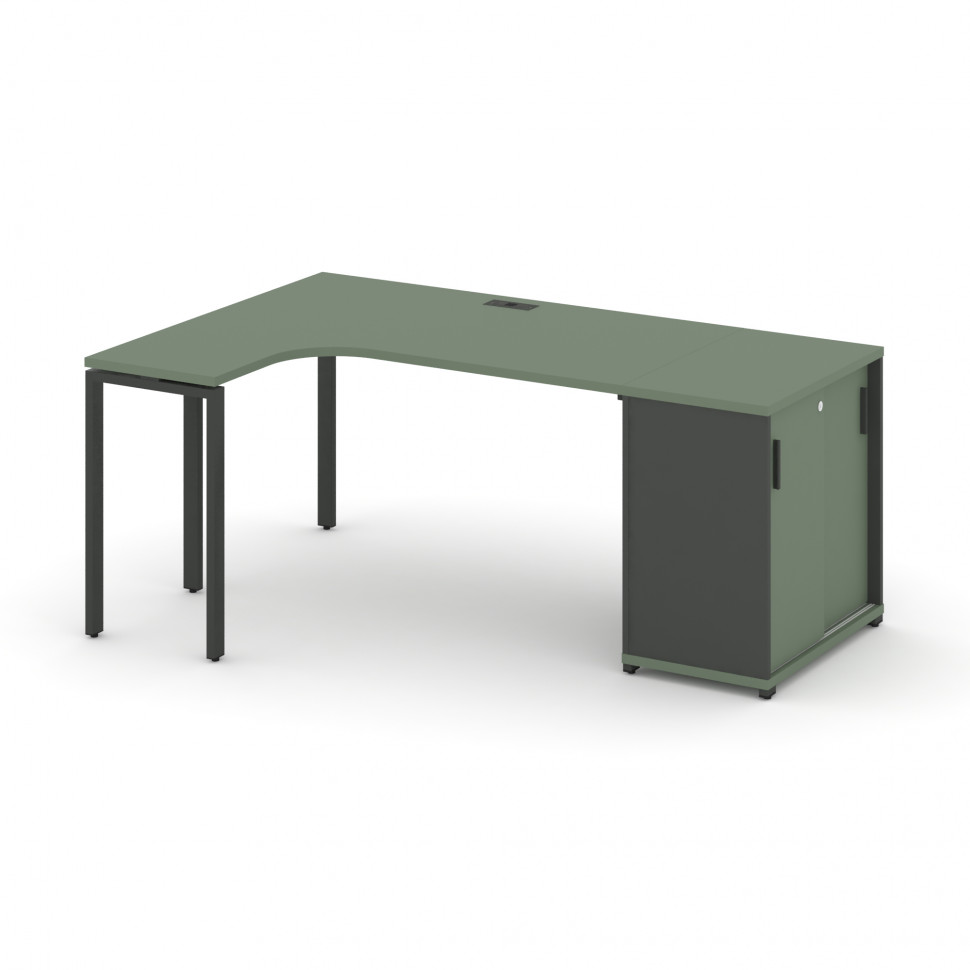 Concept Стол эргономичный с опорным шкафом-купе CN.SA-218(L) A Кобо/Антрацит/Металл Антрацит 2000*1 Concept Стол эргономичный с опорным шкафом-купе CN.SA-218(L) A Кобо/Антрацит/Металл Антрацит 2000*1