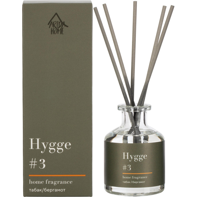 Аромадиффузор с палочками Hygge #3 Табак и Бергамот 50 мл АР 100-016