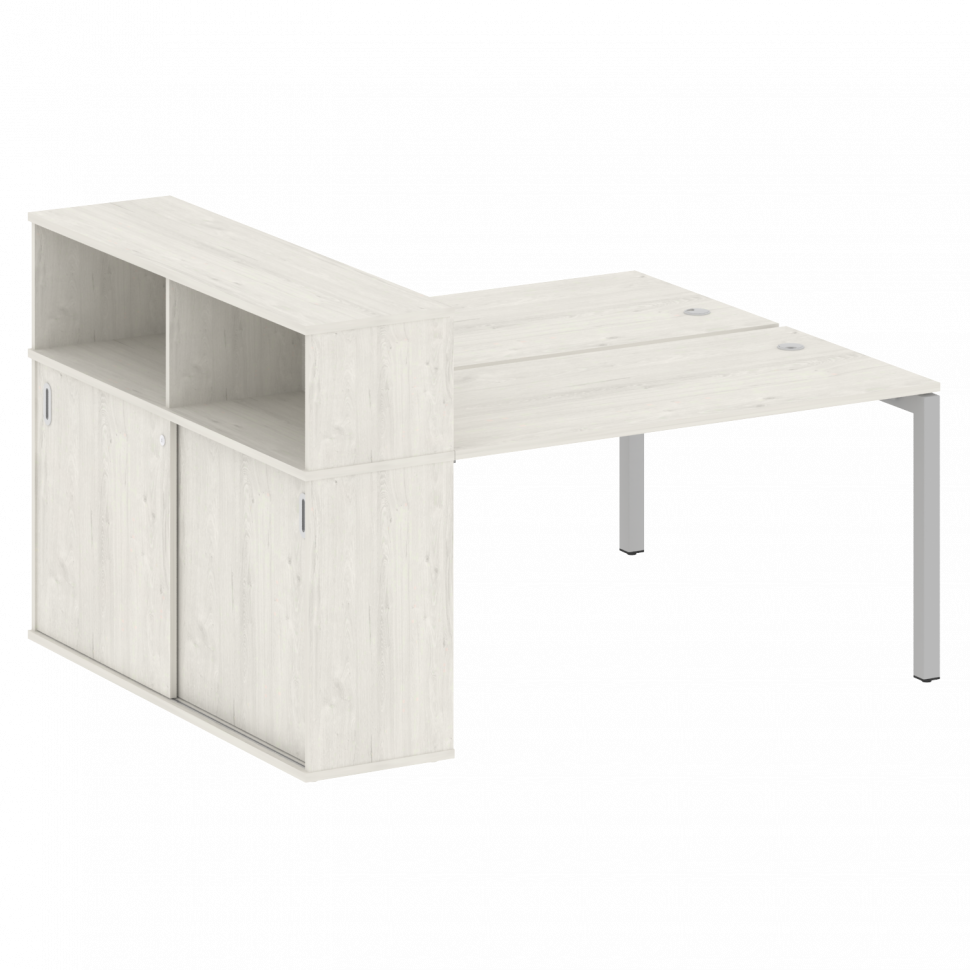 Metal System Quattro Рабочая станция с шкафом-купе на П-образном м/к 50БП.РС-СШК-2.3 Т Дуб Наварра/М Metal System Quattro Рабочая станция с шкафом-купе на П-образном м/к 50БП.РС-СШК-2.3 Т Дуб Наварра/М