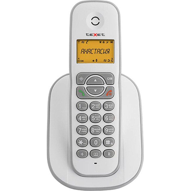 Радиотелефон teXet TX-D4505A белый-серый