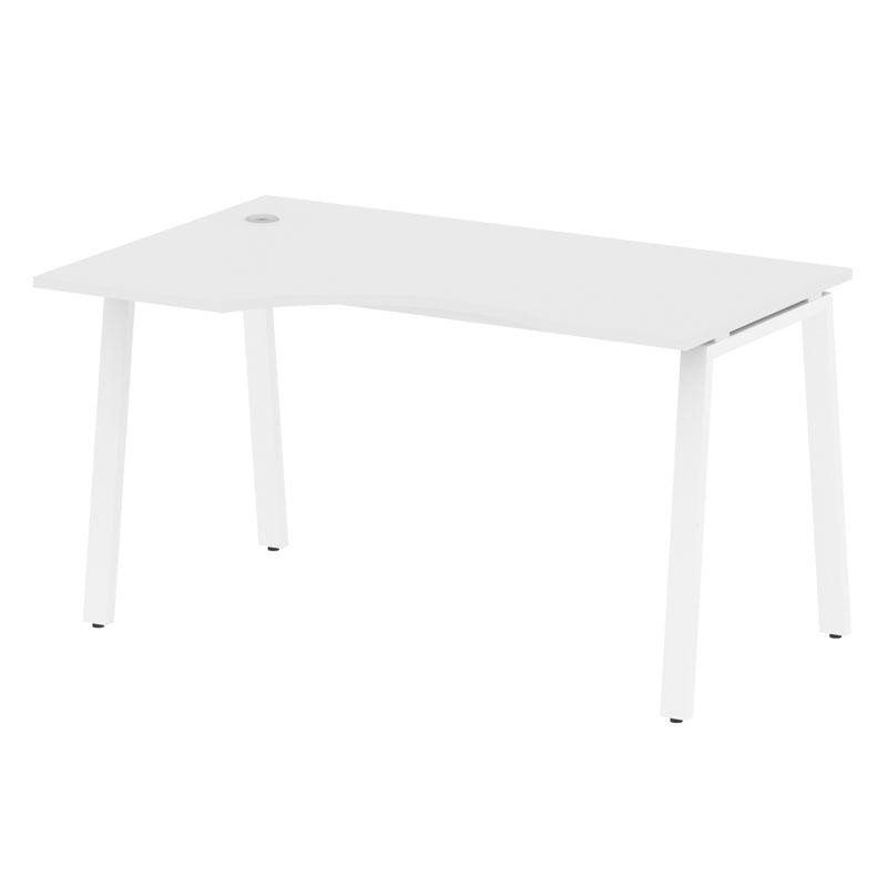 Metal System Стол криволинейный левый на А-образном м/к БА.СА-2 (L) Белый/Металл Белый 1400*900*750 Metal System Стол криволинейный левый на А-образном м/к БА.СА-2 (L) Белый/Металл Белый 1400*900*750