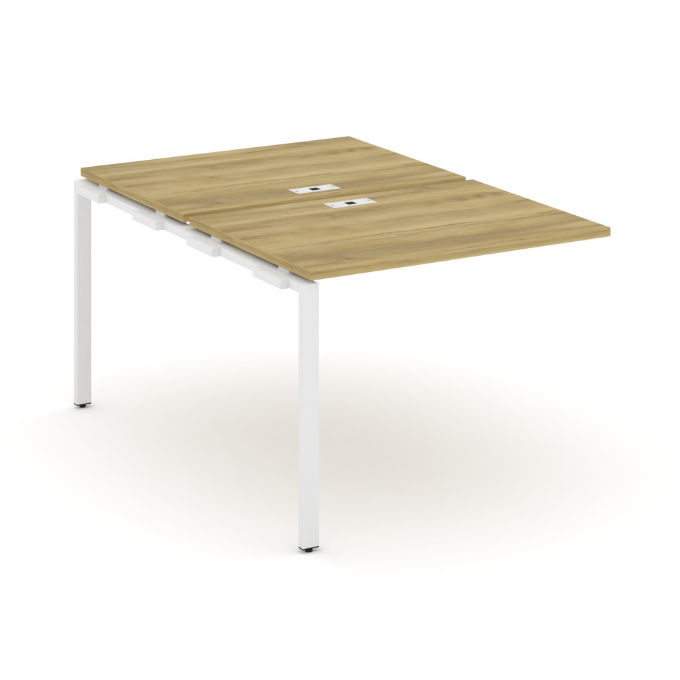 Concept Двойной наборный элемент рабочей станциии CN.DNRS-001 Дуб Винченцо/Металл Белый 980*1480*750