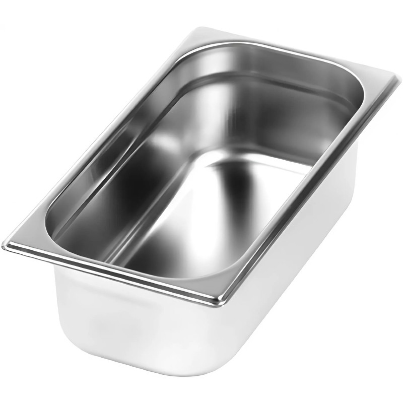 Гастроемкость (1/3x100мм), нерж. сталь AISI201, толщина 0,7мм,325x176x100мм