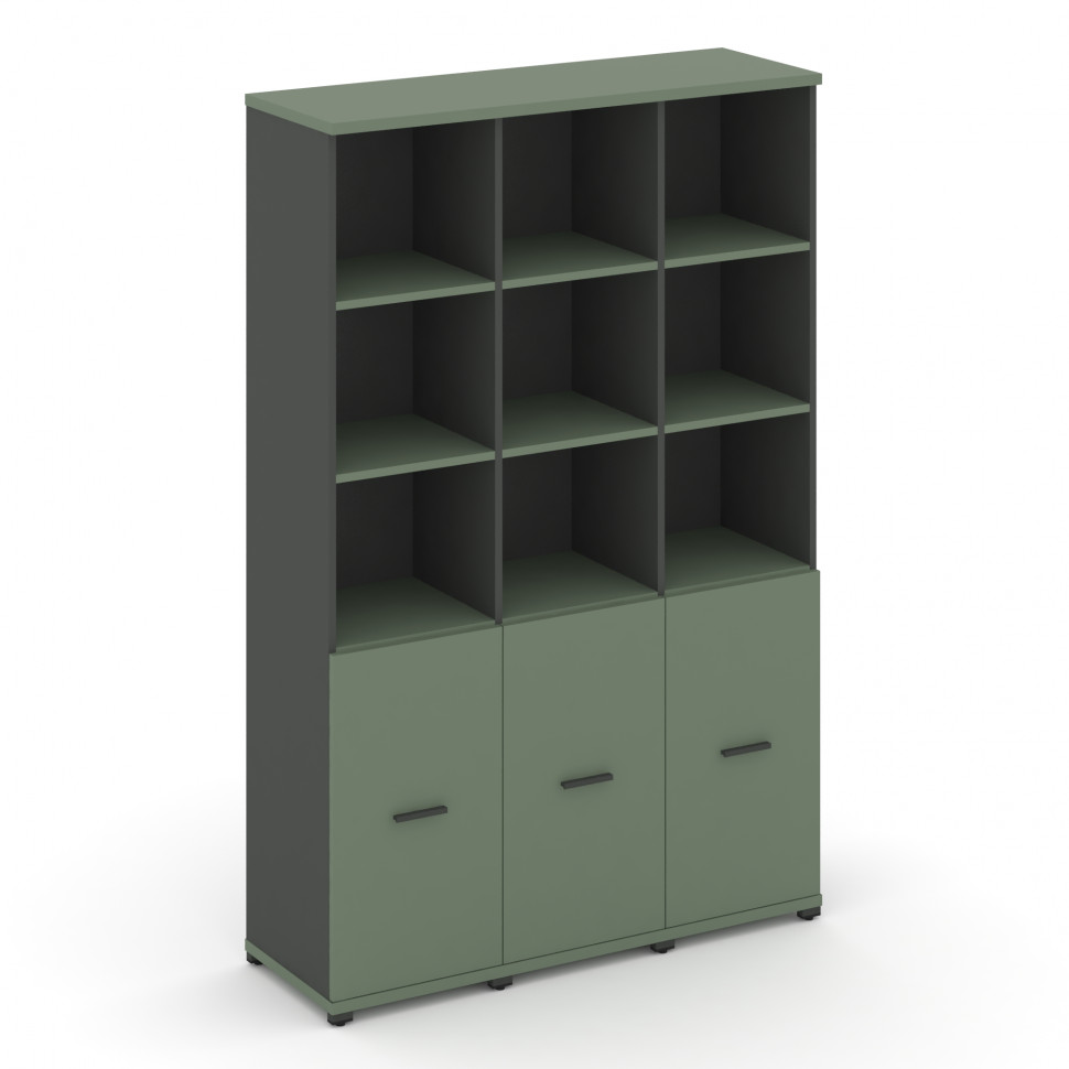 Concept Шкаф 3 узкие секции, 5 ниш CN.STU-531 A Кобо/Антрацит/Металл Антрацит 1252*420*1922 Concept Шкаф 3 узкие секции, 5 ниш CN.STU-531 A Кобо/Антрацит/Металл Антрацит 1252*420*1922