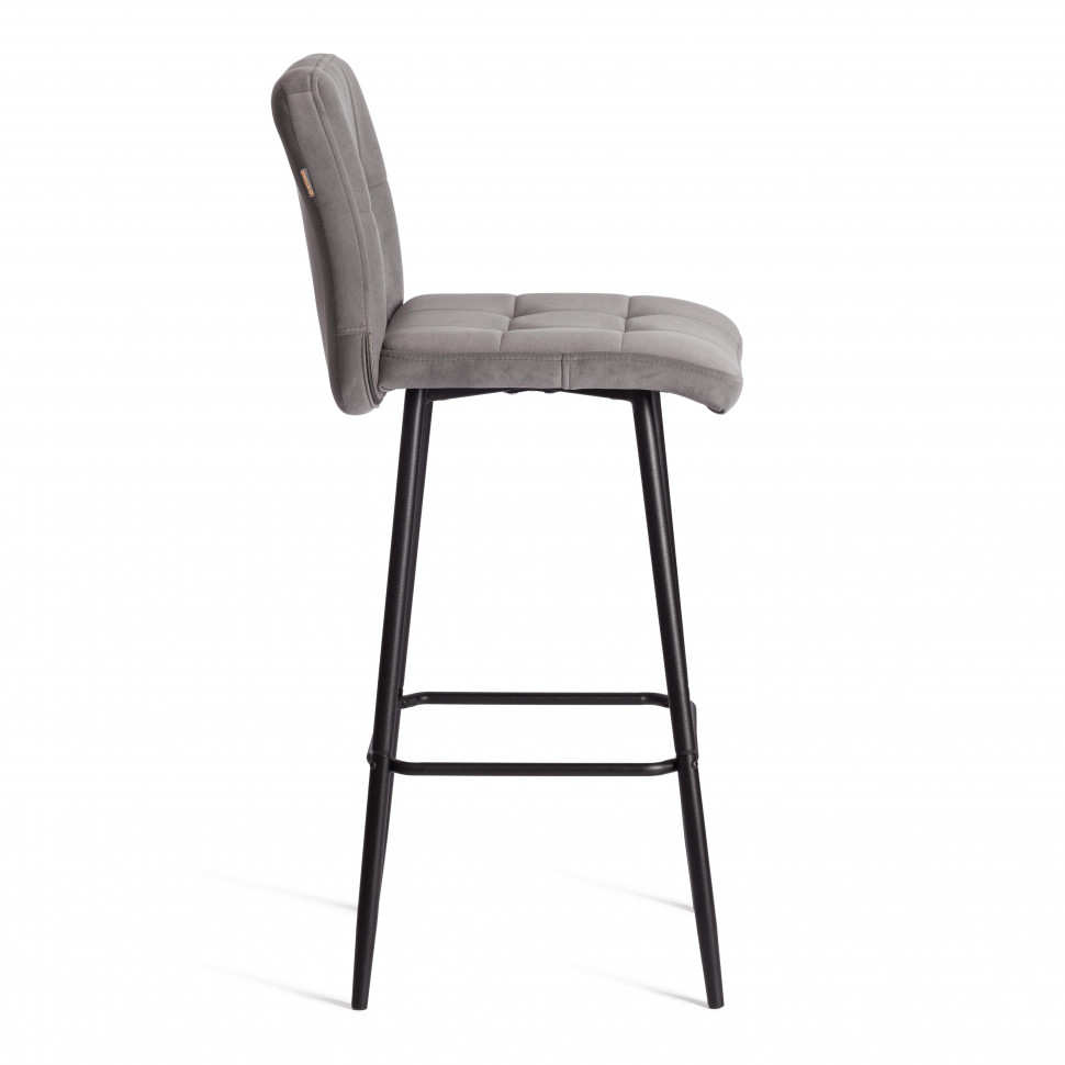 Барный стул  Medeo/Медео велюр, серый, 29, 45х56х113 см