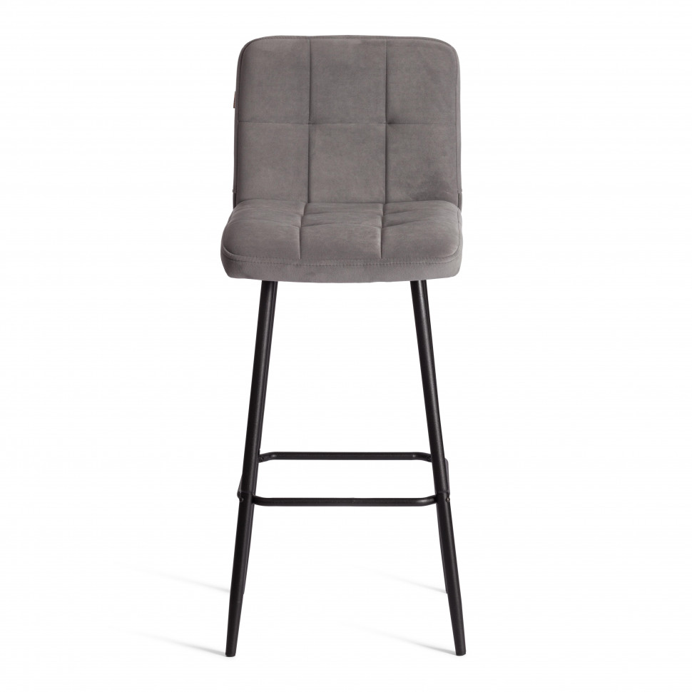 Барный стул  Medeo/Медео велюр, серый, 29, 45х56х113 см