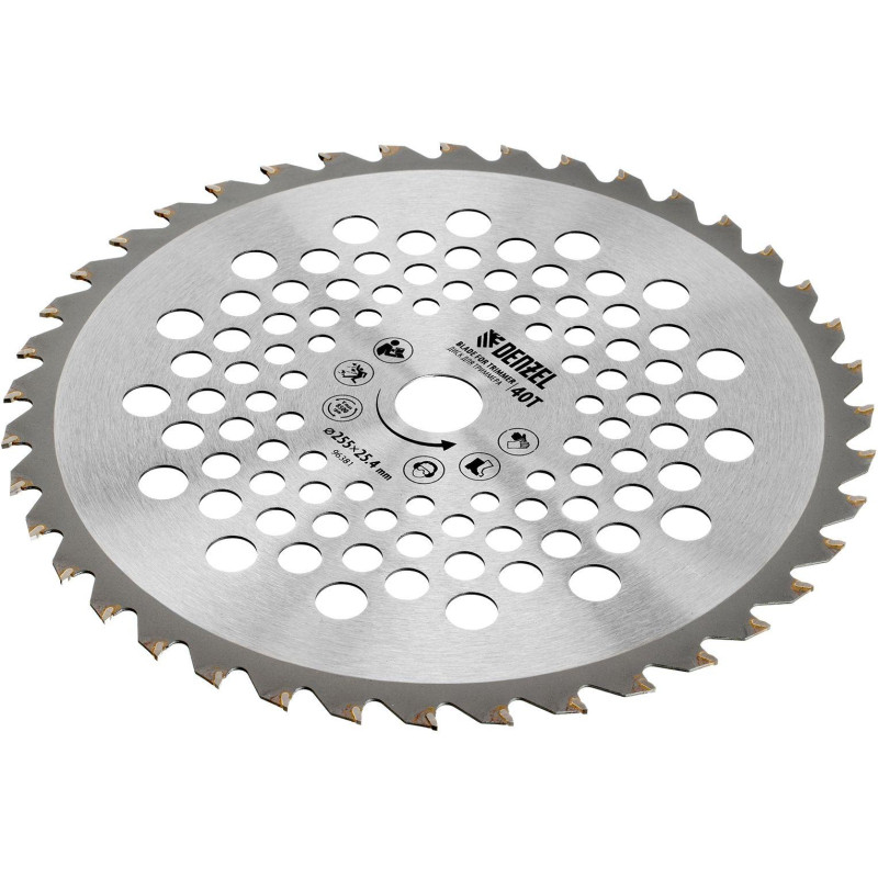 Диск для триммера Denzel, 255 х 25,4 мм, 40 зубьев (96381)