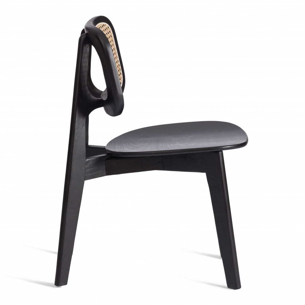 Стул ODIN дерево вяз/ротанг, черный, 42х45х78 см