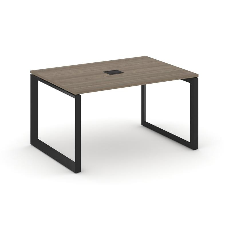 Style Project Стол переговорный SN-59O.SPRG-001 Вяз Благородный/Металл Черный 980*980*750