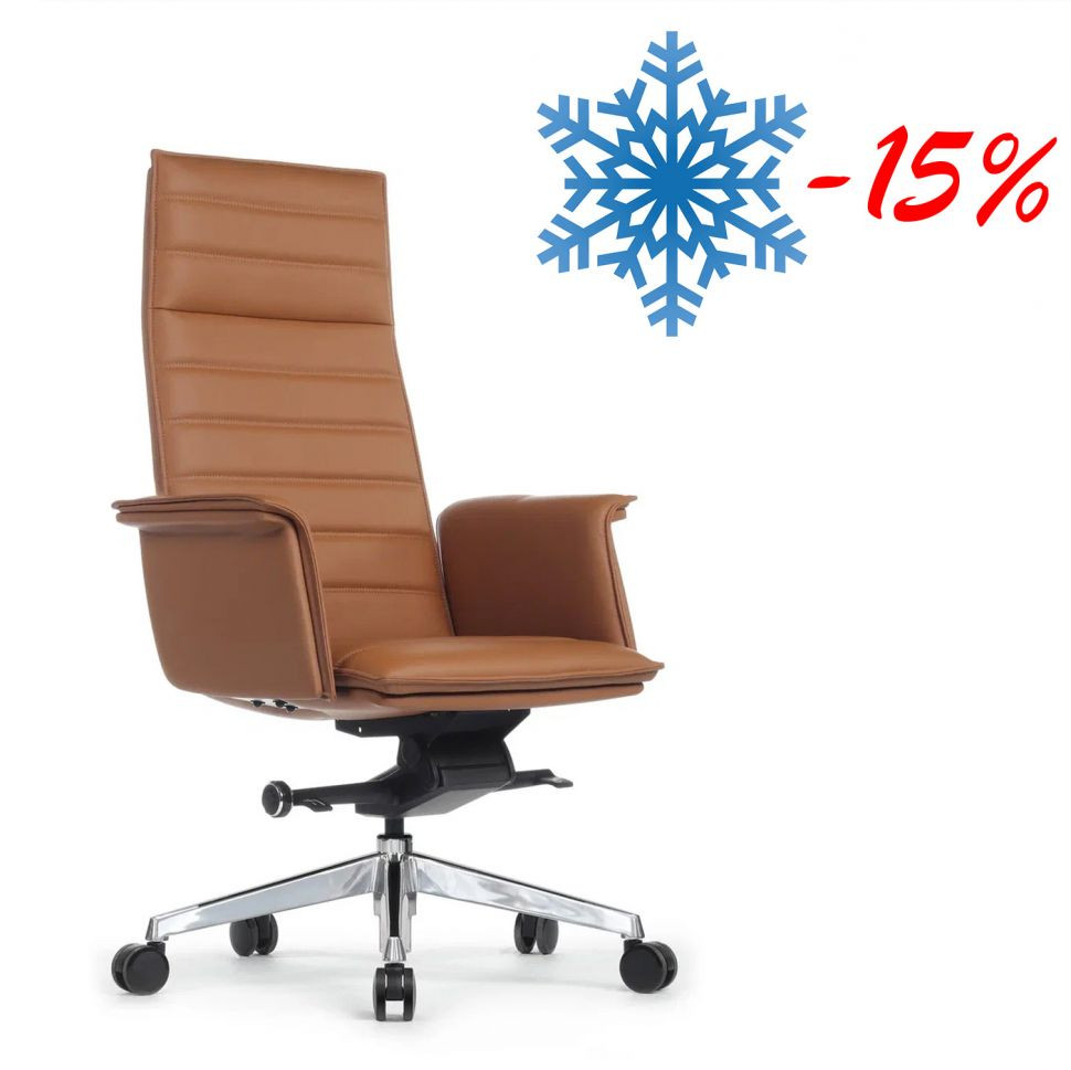 Кресло Rubens A1819-2 Светло-коричневый (MB915) натуральная кожа 68*68*119-125