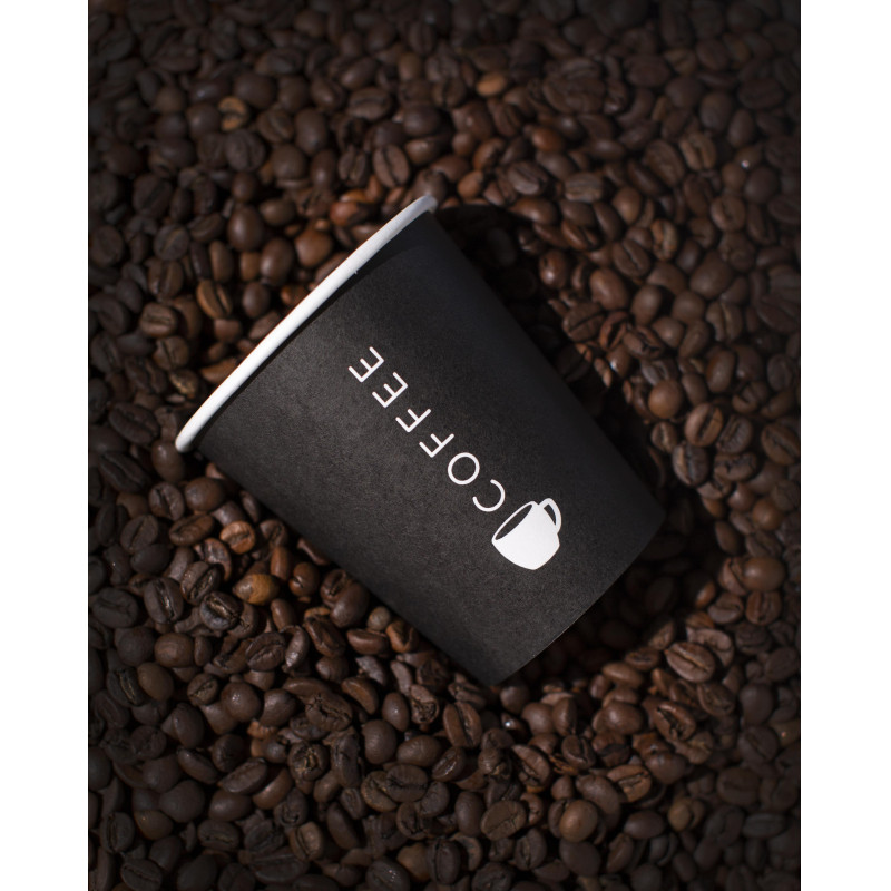 Стакан одноразовый бум односл. 200мл d-80мм SP9S Total Black 50шт/уп