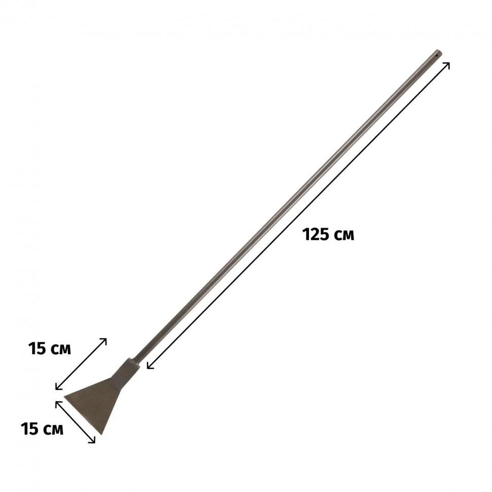 Ледоруб-топор РусТрейд (15х140 см) сварной с мет черенком Б-3 зи-00202 1 кг