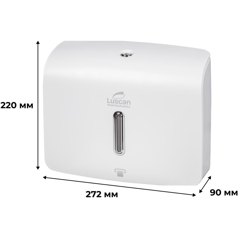 Диспенсер для полотенец лист Luscan Prof Etalon Z-слож белый 151060