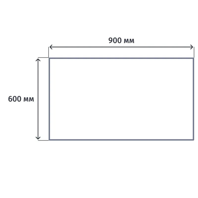Стол письменный Easy One LT 22/16 (900х600х740 мм) Серый
