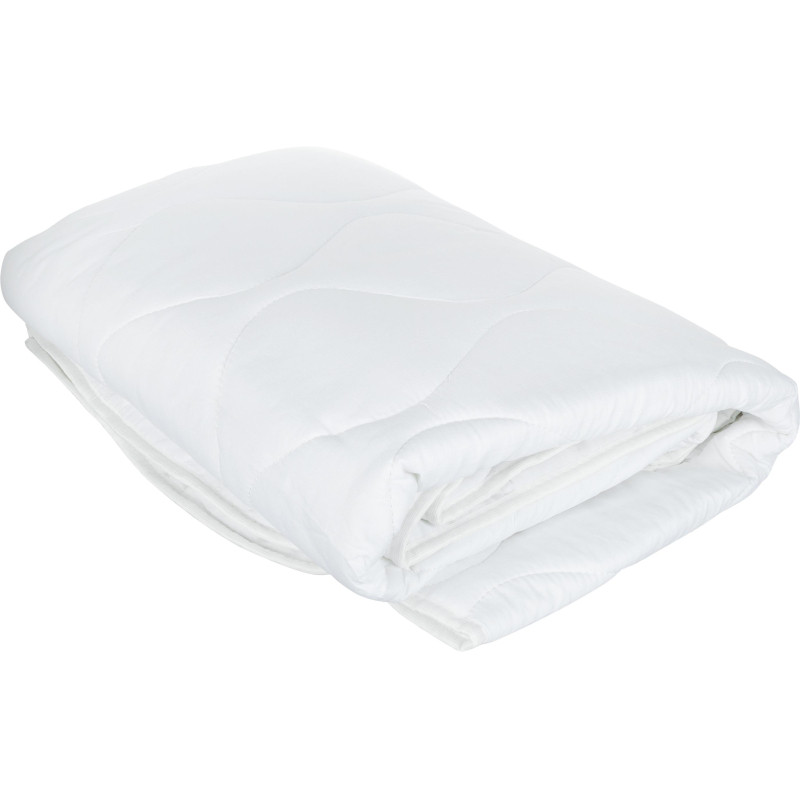 Одеяло Luscan 140х205 стег, кант, 300-350гр/м2 (холлофайбер/микрофибра),бел