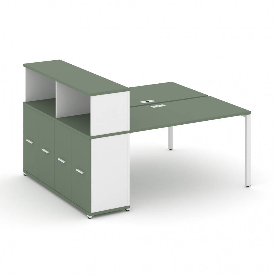 Concept Рабочая станция с опорным распаш. шкафом с надставкой низ. CN.DRS-227 W Кобо/Белый Бриллиант Concept Рабочая станция с опорным распаш. шкафом с надставкой низ. CN.DRS-227 W Кобо/Белый Бриллиант