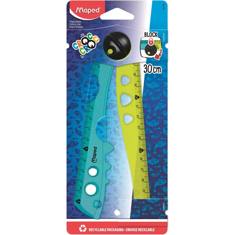Линейка CROC CROC 15-30см складная с фиксатором,полупрозрачн,блистер,282030