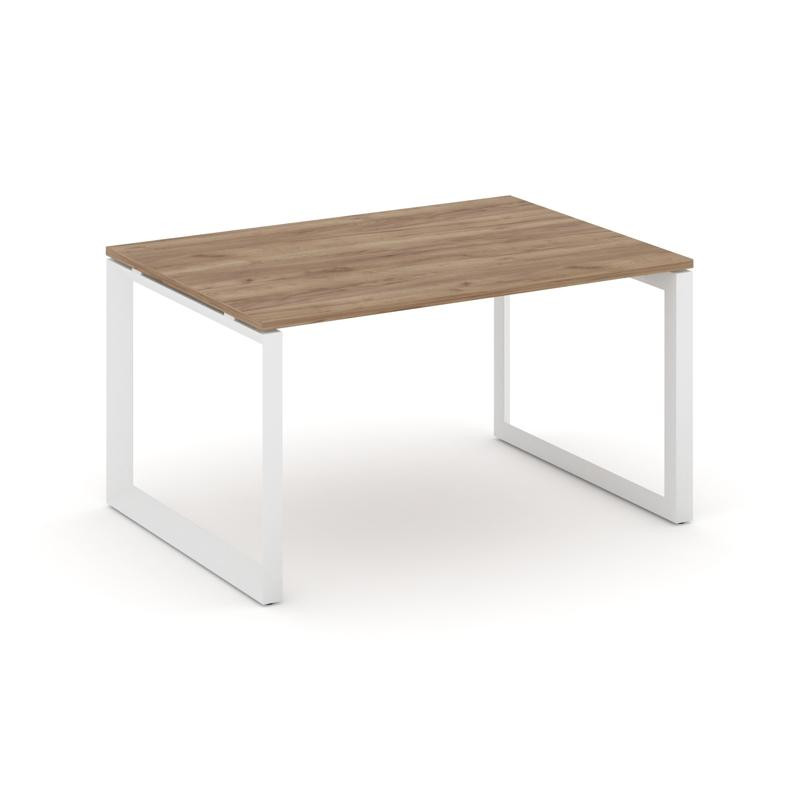 Style Project Стол переговорный SN-59O.SPRG-001.3 Дуб Табак/Металл Белый 980*980*750