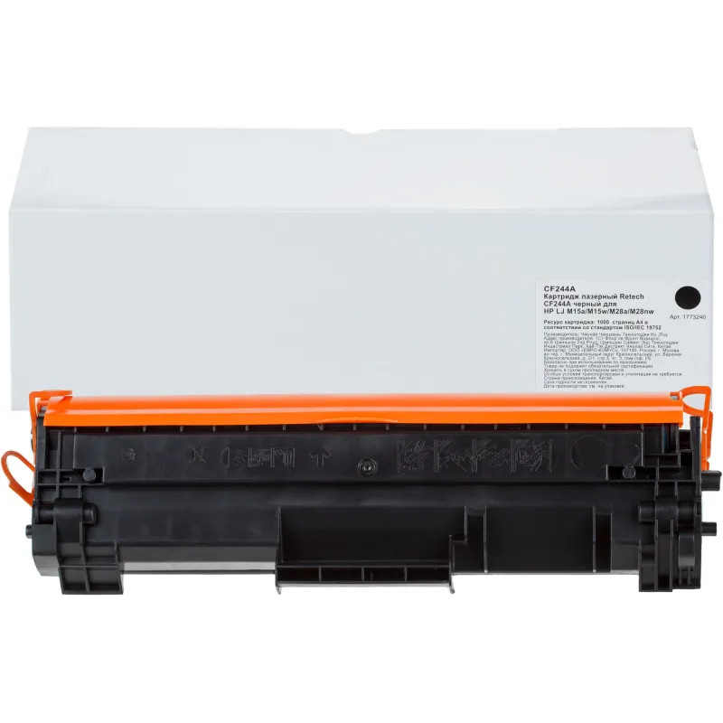 Картридж лазерный 44A Retech CF244A чер. для HP LJ M15a/M15w/M28a/M28nw