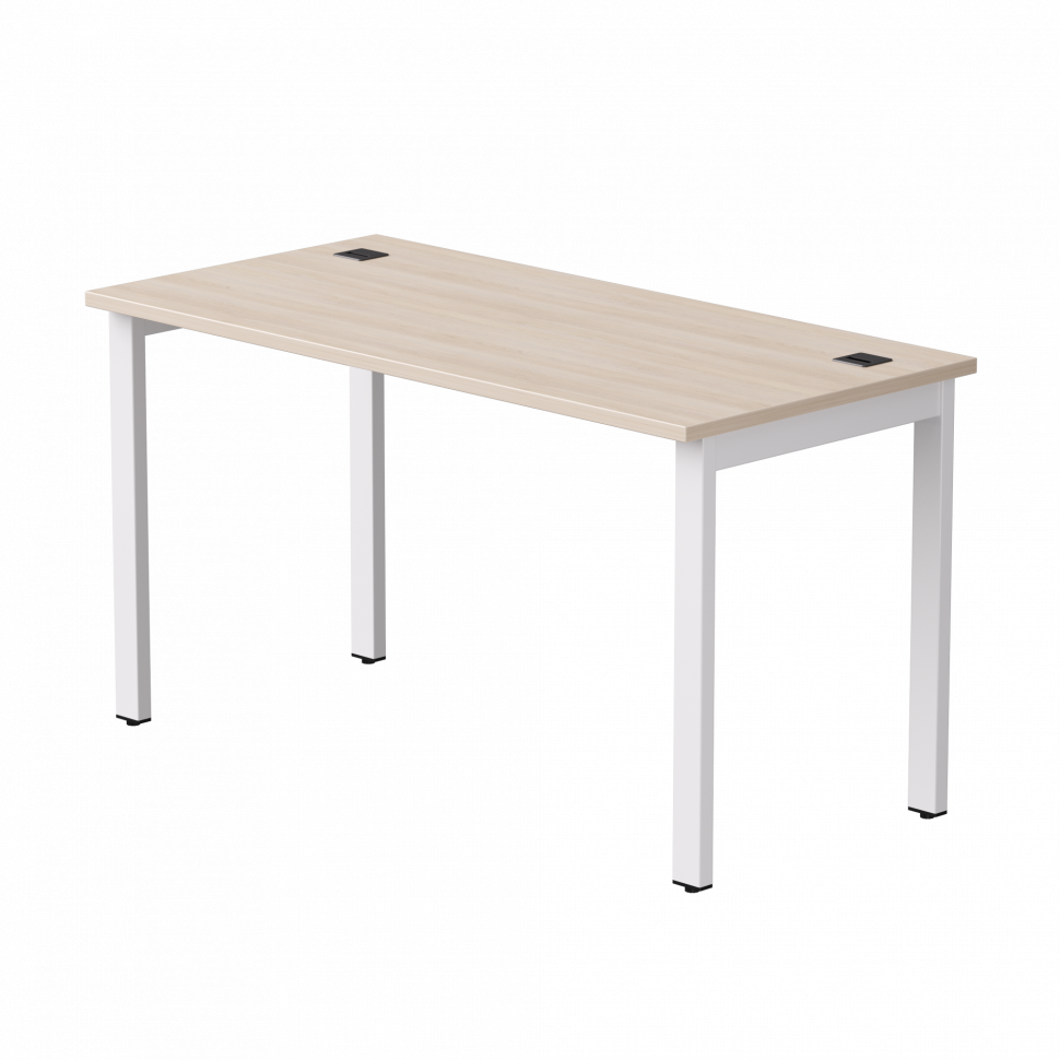 Стол прямой Everprof EVO (ЭВО) на металлокаркасе 1380х670х755 мм Дуб Соната/Белый