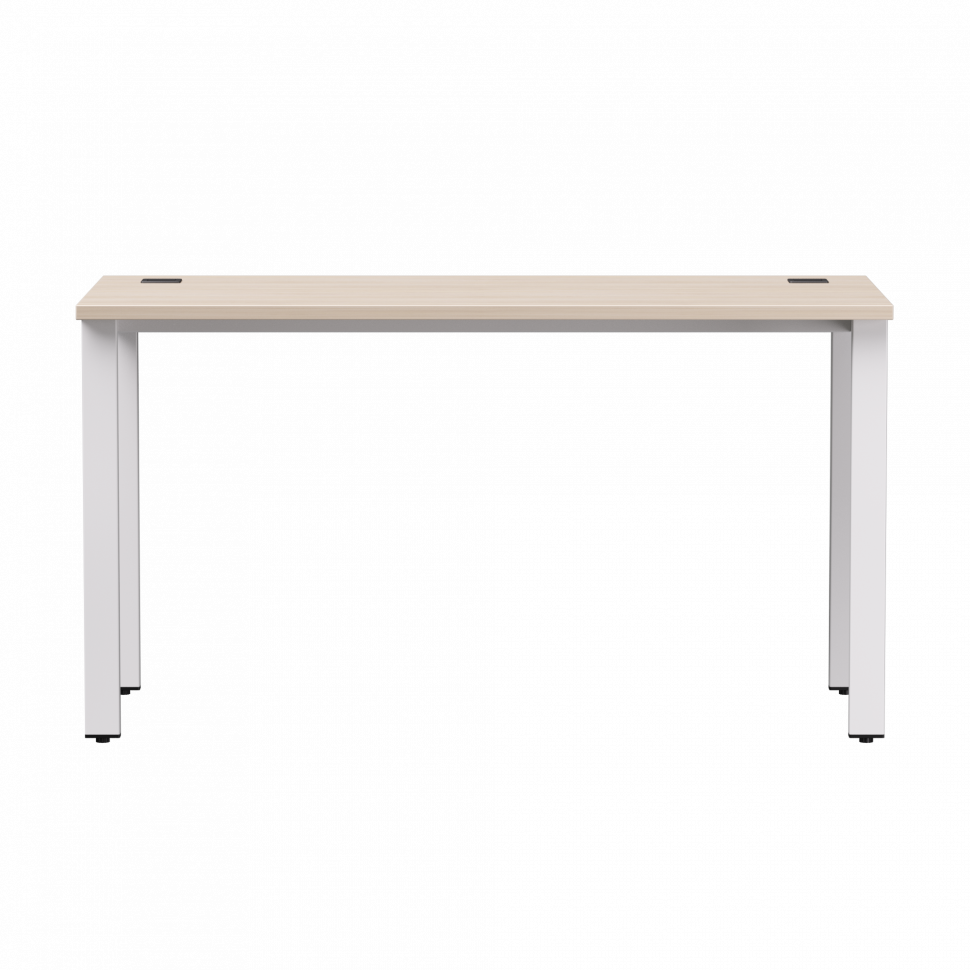 Стол прямой Everprof EVO (ЭВО) на металлокаркасе 1380х670х755 мм Дуб Соната/Белый