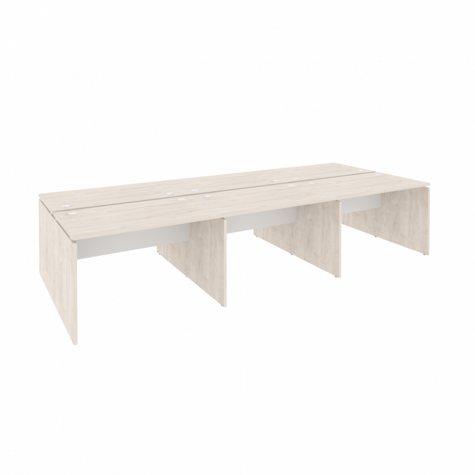 Onix Рабочая станция O.D.RS-6.2.7 Денвер Светлый/Белый Бриллиант 3540*1475*750 Onix Рабочая станция O.D.RS-6.2.7 Денвер Светлый/Белый Бриллиант 3540*1475*750