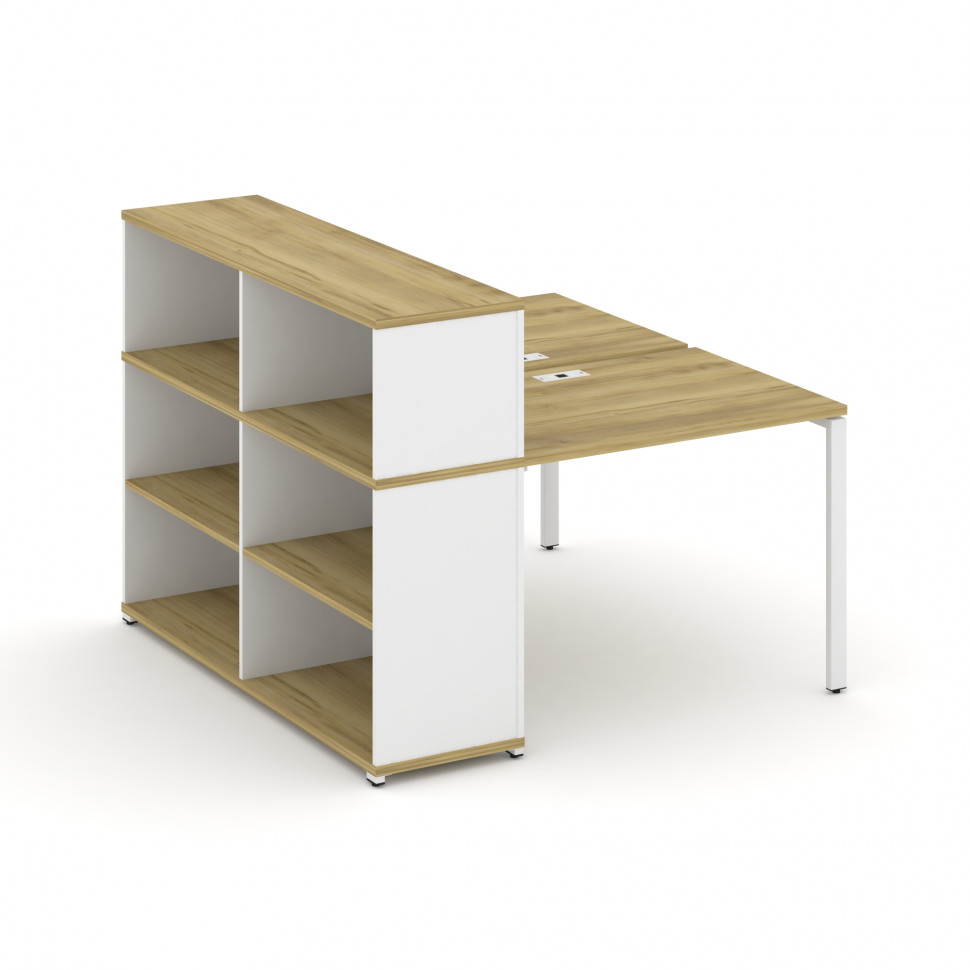 Concept Рабочая станция с опорным стеллажом с надставкой низ. CN.DRS-209 Дуб Винченцо/Белый Бриллиан Concept Рабочая станция с опорным стеллажом с надставкой низ. CN.DRS-209 Дуб Винченцо/Белый Бриллиан