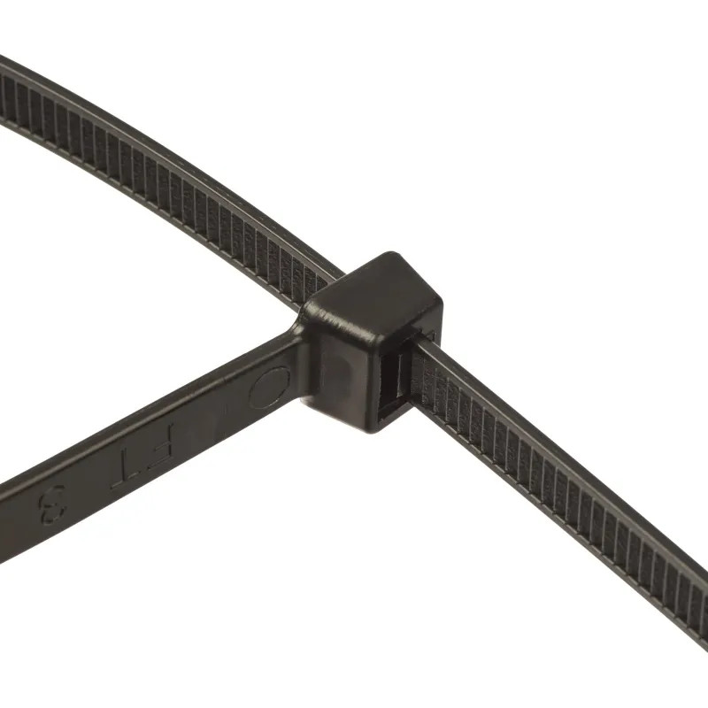 Хомут стяжка нейлоновая TOPFORT 8х500 (7,6х500 мм) чёрный 100 шт/уп