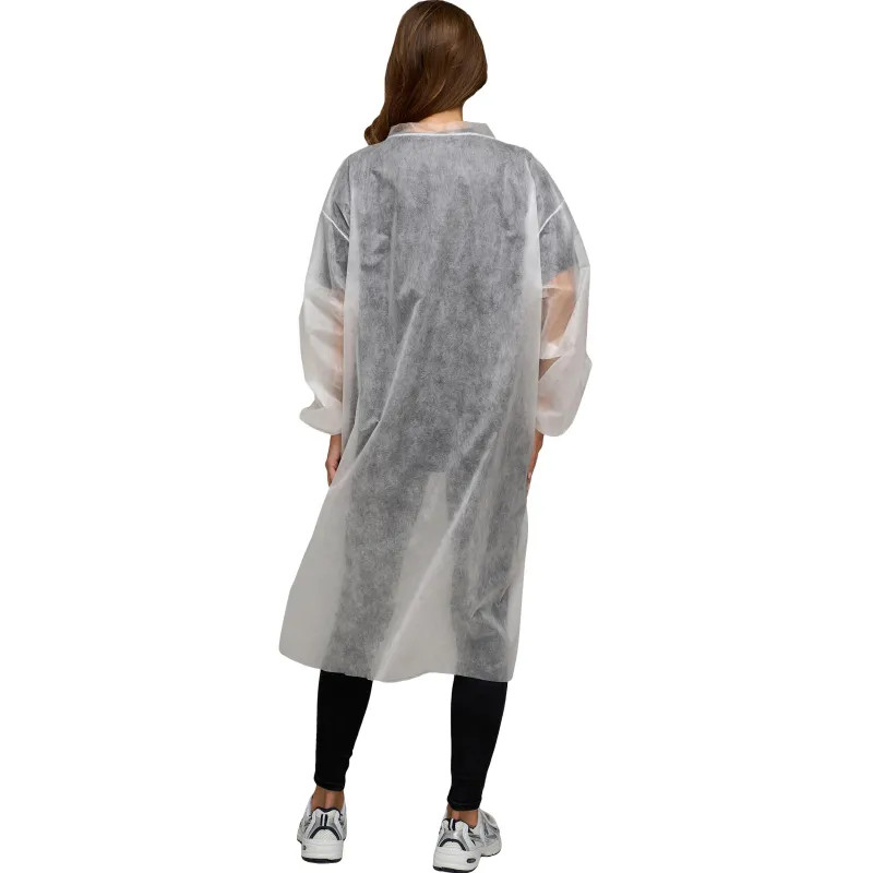 Халат на кнопках, (20 гр), рXXL ,белый, (5 шт/упак)