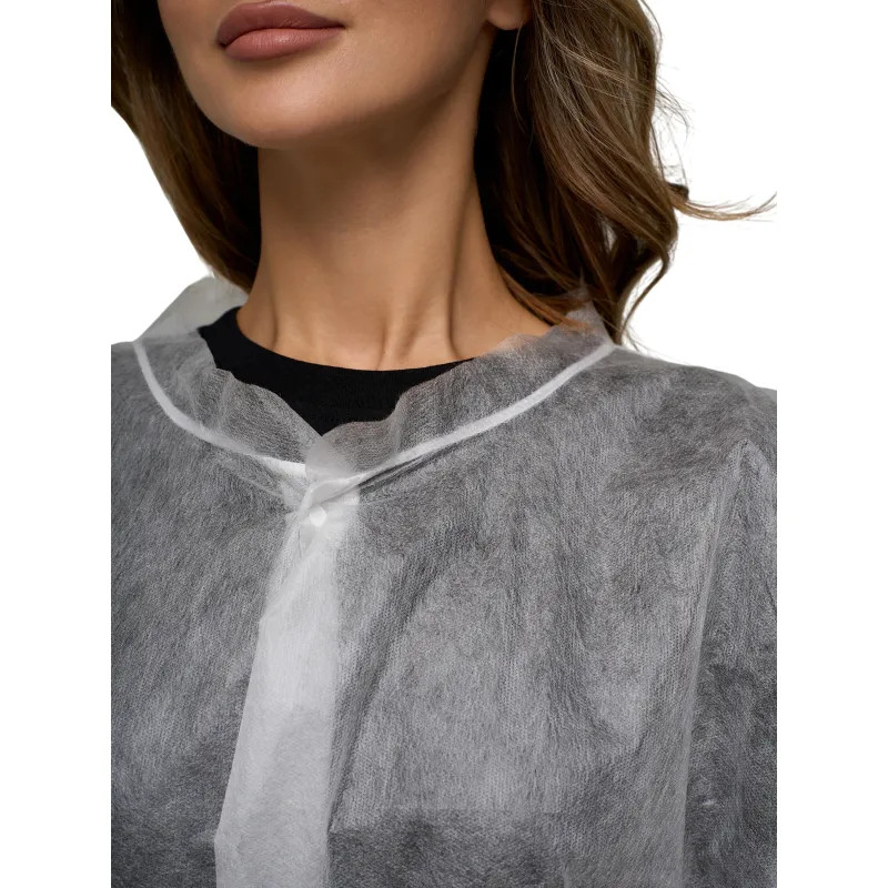 Халат на кнопках, (20 гр), рXXL ,белый, (5 шт/упак)