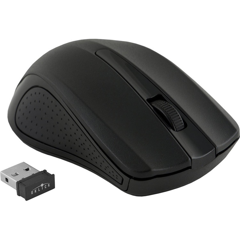 Мышь компьютерная Oklick 485MW черный оптич WLS USB/1600dpi/3but