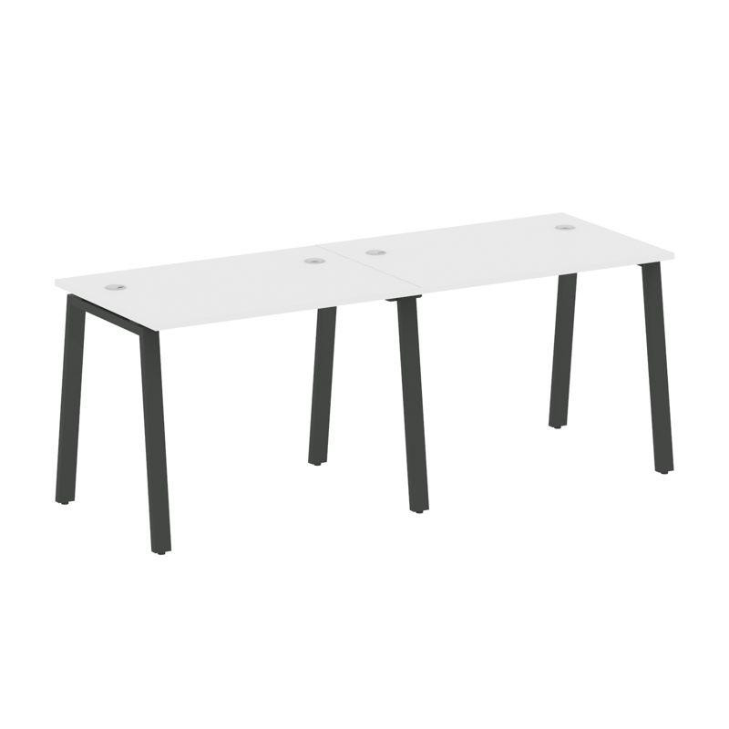 Metal System Рабочая станция на 2 места на А-образном м/к БА.СМ-2.1 Белый/Металл Антрацит 2000*720*7 Metal System Рабочая станция на 2 места на А-образном м/к БА.СМ-2.1 Белый/Металл Антрацит 2000*720*7