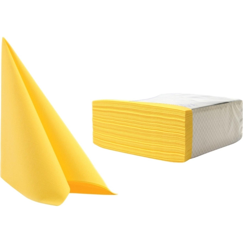 Салфетки AIRLAID 40х40см желтые 50шт/уп