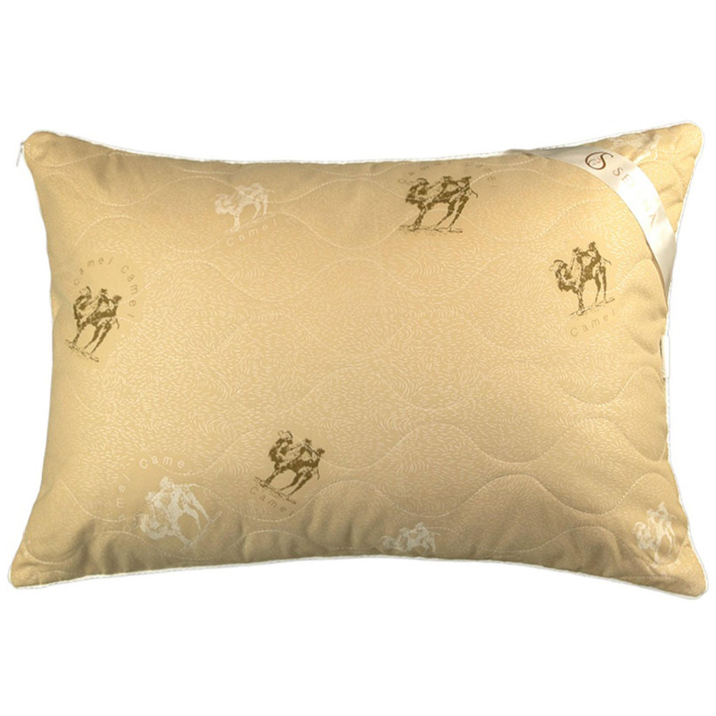 Подушка стеганная 50х70 SKY LINE (верблюд,тик), сумка