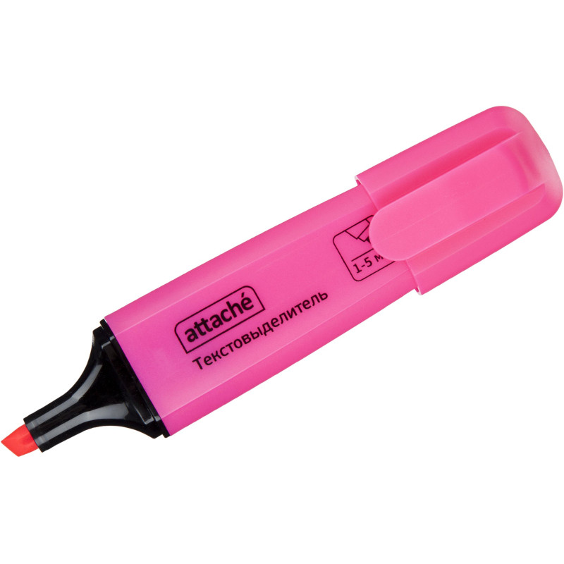 Маркер текстовыделитель Attache Palette 1-5мм розовый HL6010