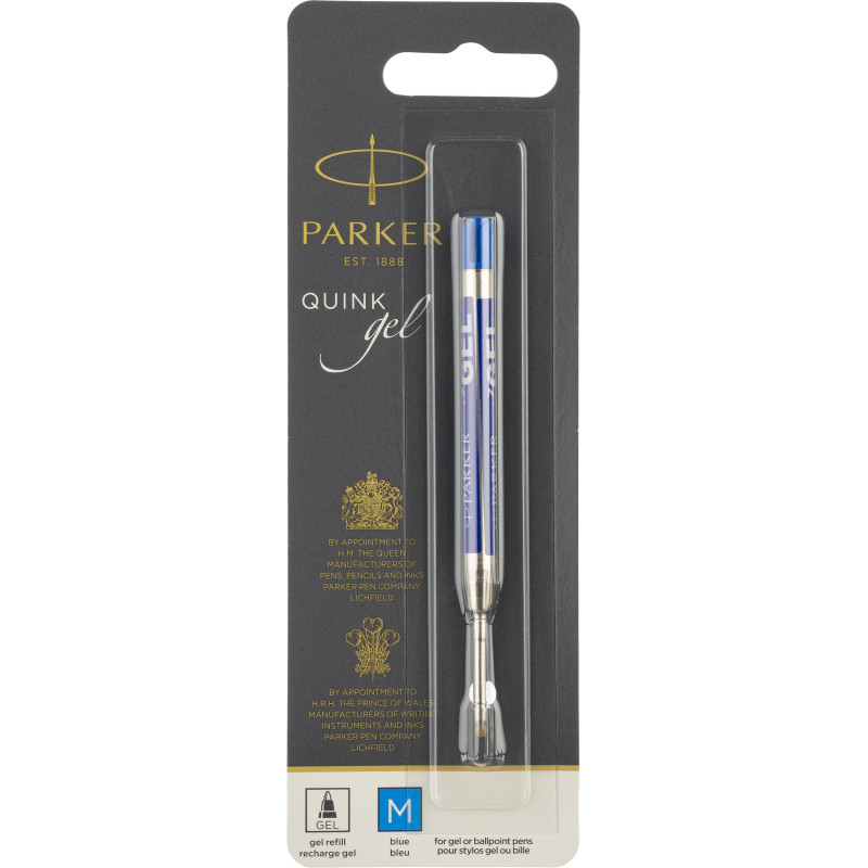 Стержень гелевый 98мм PARKER 1950346 синий 0,7мм Франция БЛИСТЕР